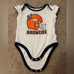 3-6 months Girls Denver Broncos Onesie